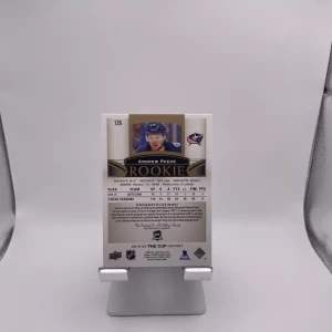 Andrew Peeke 2019-20 UD The Cup Rookie Gold 3 Color Patch Auto RPA RC /24 back